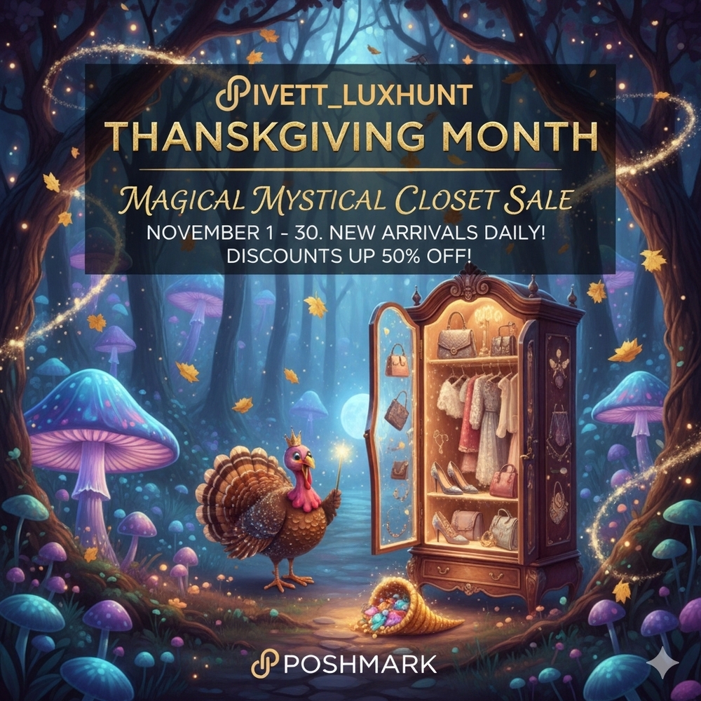 The LUXHUNT Treasury: A Magical Mystical Thanksgiving Closet Sale